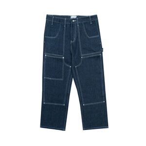 Off the Mill Double Stitch Carpenter - Blue -
28 - like new